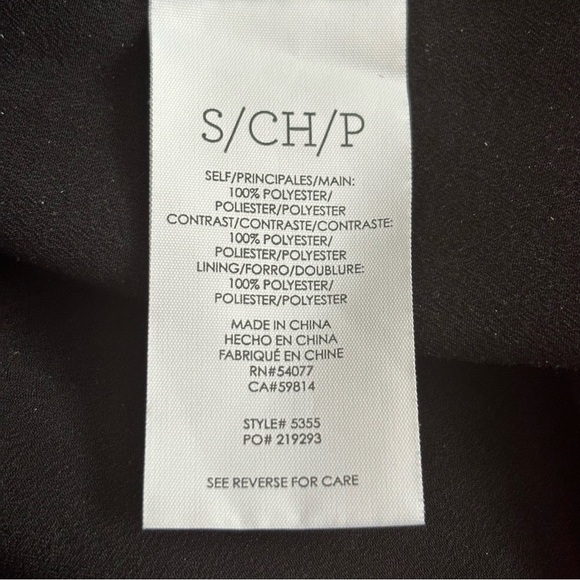 Cabi #5355 Floral Hybrid Blouse Black & White Size Small - Picture 9 of 9